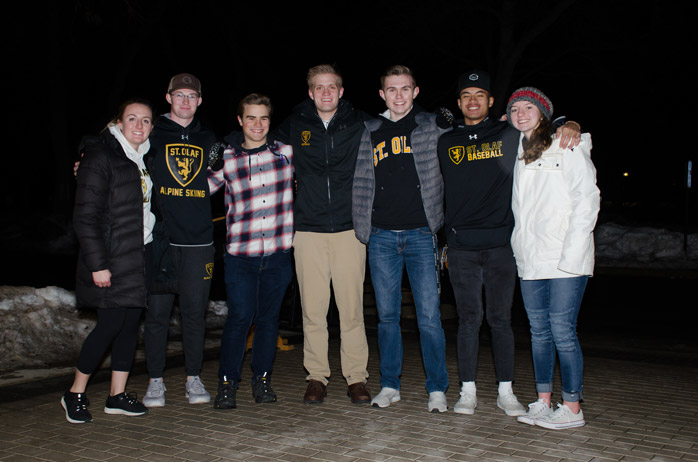 Abby and St. Olaf Valet Volunteers