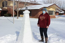 Holly and the snow beacon